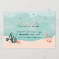 Under the Sea Birthday Party Invitation