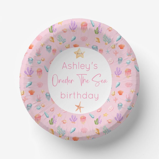 Under The Sea Birthday Party Paper Bowls (Front)