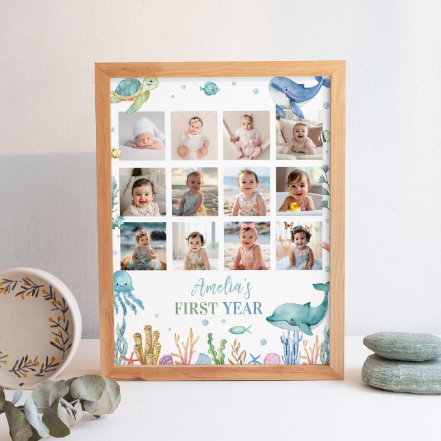 Under the Sea Birthday Photo Milestone Sign (Creator Uploaded)