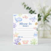 Under the sea birthday time capsule message (Standing Front)