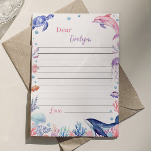 Under The Sea Birthday Time Capsule Message Card