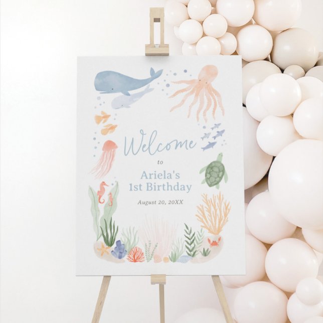 Under the Sea Birthday Welcome Sign (Creator Uploaded)