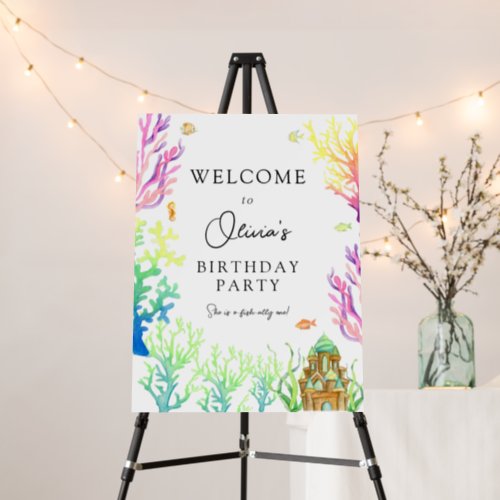 Under the Sea Birthday Welcome Sign