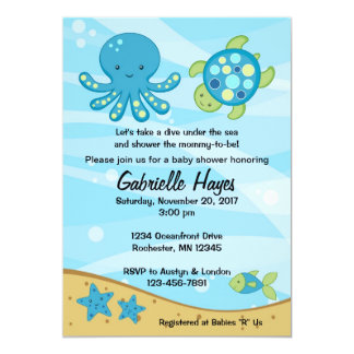 Under The Sea Baby Shower Invitations Free 6