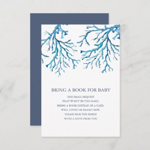 Under the Sea Book For Baby Insert Invitation