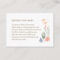 Under the Sea Book for Baby Request Card