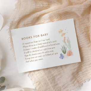 Under the Sea Book for Baby Request Card 