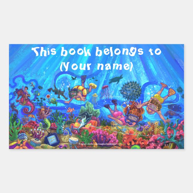 Under the Sea Book Plate (Front)