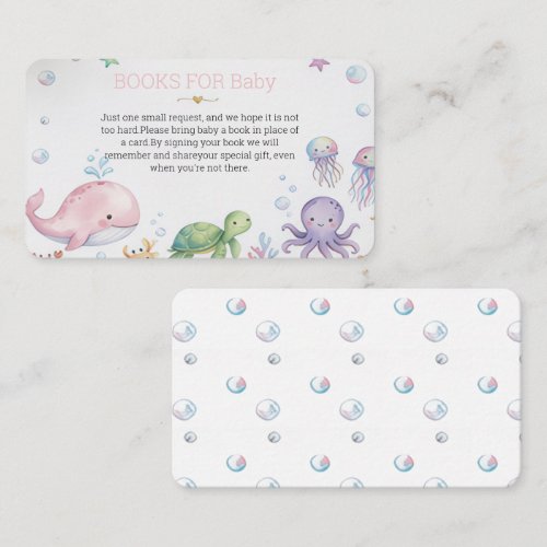Under the Sea Books for Baby Enclosure Cards