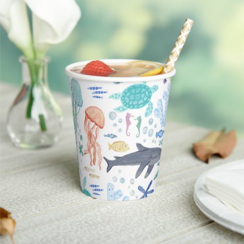 Under The Sea Boy Baby Shower Paper Cups