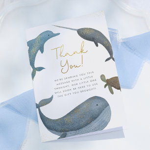 Under The Sea Boy Baby Shower Thank You
