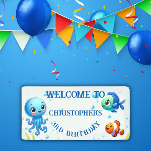 Under the Sea Boy Birthday Banner