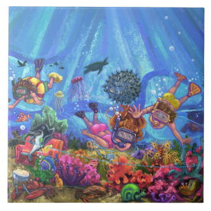 Under the Sea Ceramic Tile