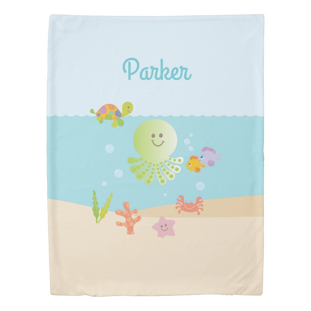 Under the Sea Child's Bedroom Decor Duvet Cover