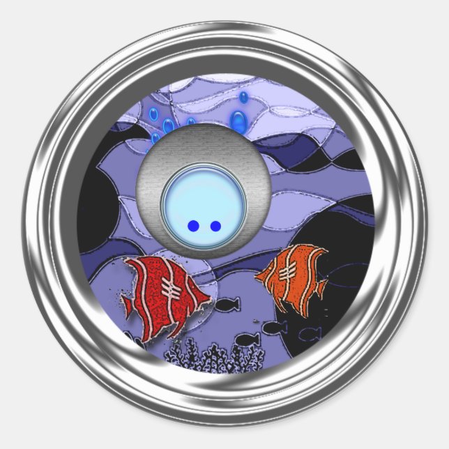 Under the Sea Classic Round Sticker (Front)