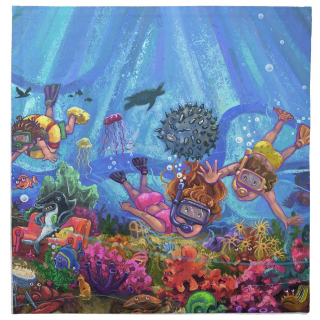 Under the Sea Cloth Napkin (Front)