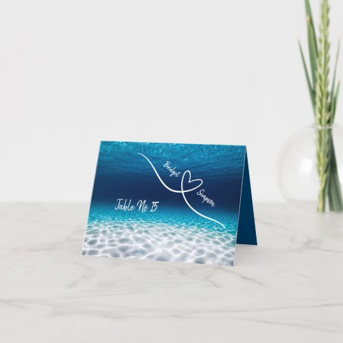 under the sea coastal guest Seating Cards