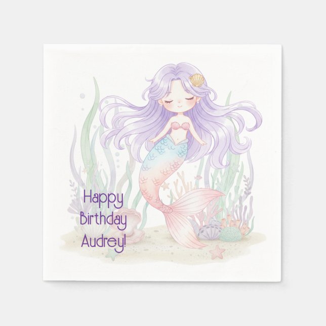 Under the Sea Cocktail Napkin (Front)