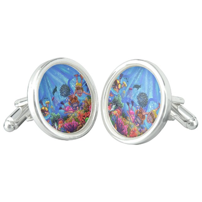Under the Sea Cufflinks (Angled)