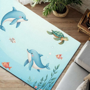 Under the Sea Cute Kids Rug