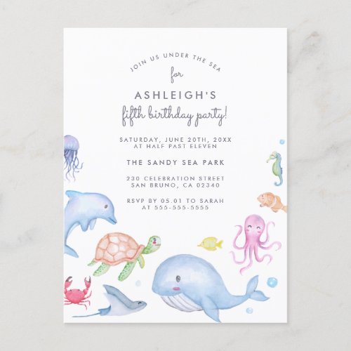 Under The Sea | Cute Nautical Boys Birthday Party