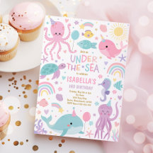 Under The Sea Cute Sea Creatures Birthday Party