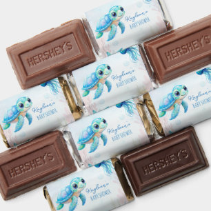 Under the sea cute turtle aqua blue edible favors