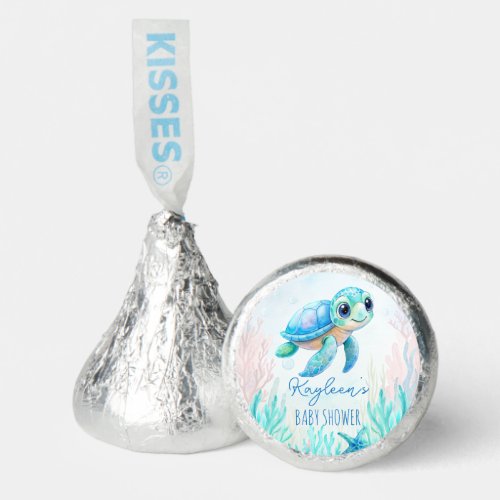 Under the sea cute turtle aqua blue edible favors