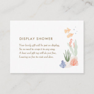 Under the Sea Display Shower Enclosure Card