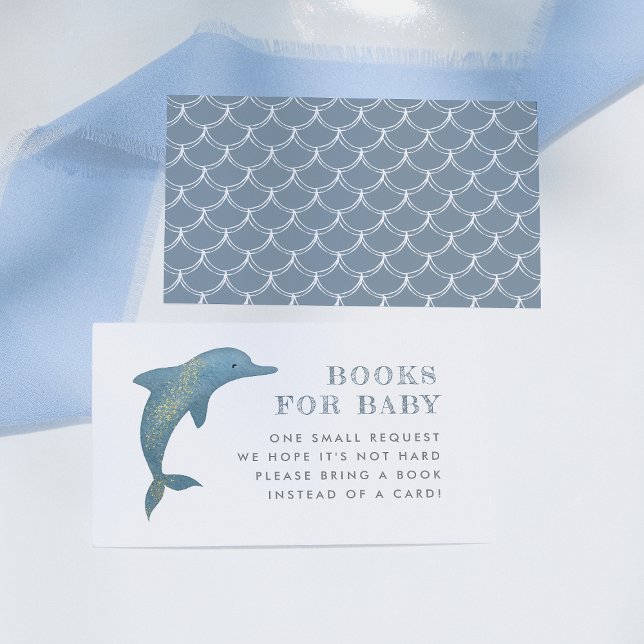 Under The Sea Dolphin Books for Baby Enclosure Card (Creator Uploaded)