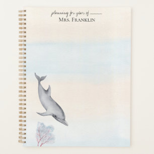 Under the Sea Dolphin Personalized 2 Planner