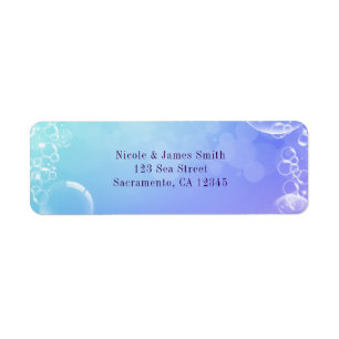 Under the Sea Enchanted Bubbles Party Invitation Label