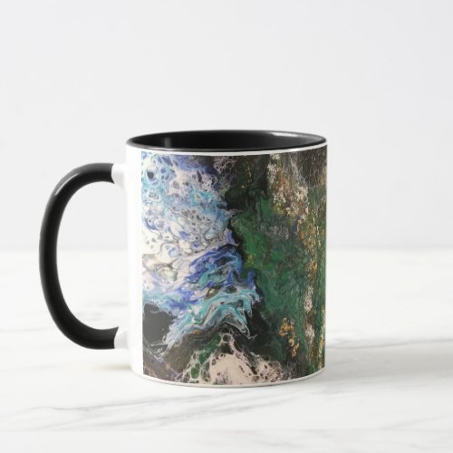 Under the Sea Fairy tale series painting in green  Mug