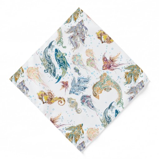 Under The Sea Fantasy Fish - Bandana | Zazzle