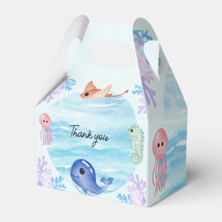 Under the sea favor boxes