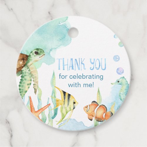 Under the Sea Favor Tags