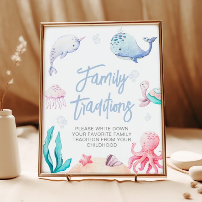 Under the Sea Favorite Family Traditions Game Poster (Creator Uploaded)