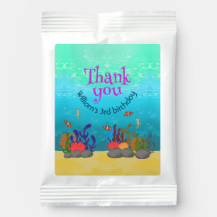 Under The Sea Fish and Sea Horse Water Bubbles Lemonade Drink Mix