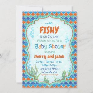 Under The Sea Fish Baby Shower Invitation
