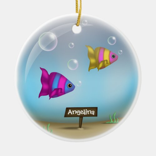 Under the Sea _ Fish Bowl Design Ornament