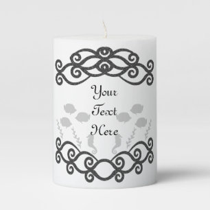 Under the Sea Fish Fame Pillar Candle