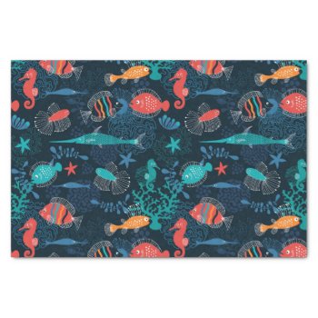 Under The Sea Fish Tissue Paper by mishmoshmarkings at Zazzle