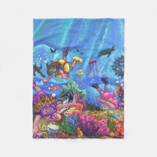 Under the Sea Fleece Blanket