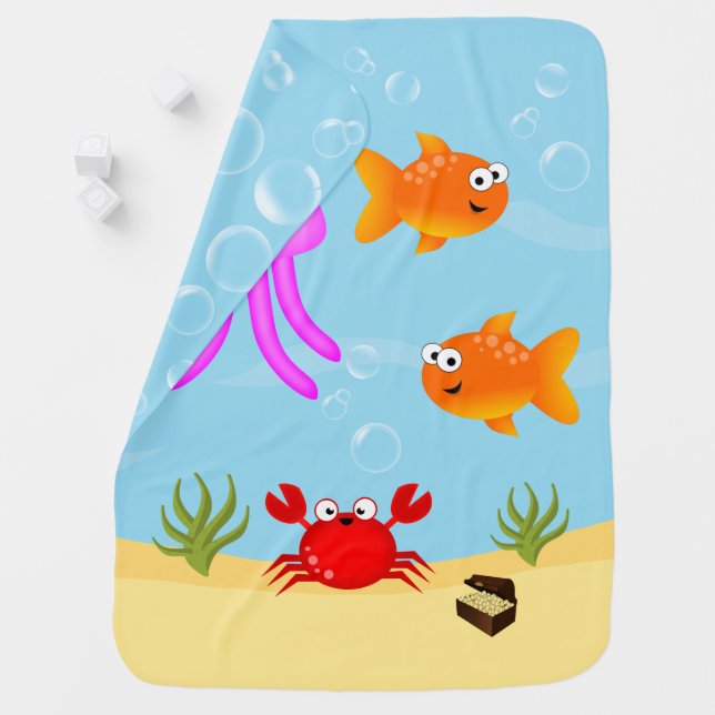 Under The Sea, Fun Characters Receiving Blanket (In Situ)