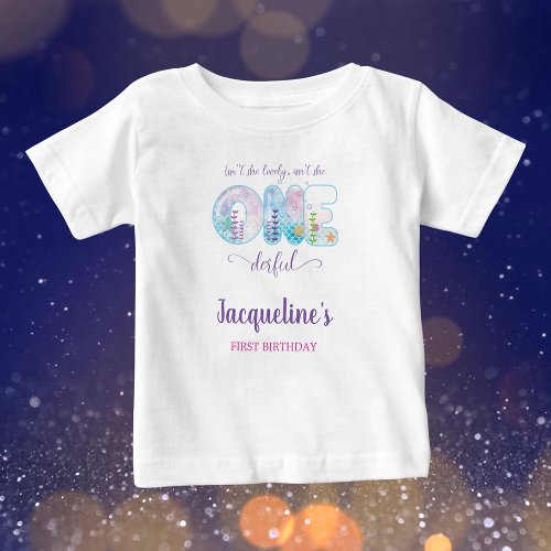 Under The Sea Girls 1st Birthday Party  Baby T_Shirt