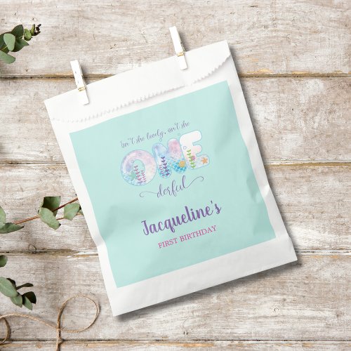 Under The Sea Girls 1st Birthday Party Welcome Favor Bag