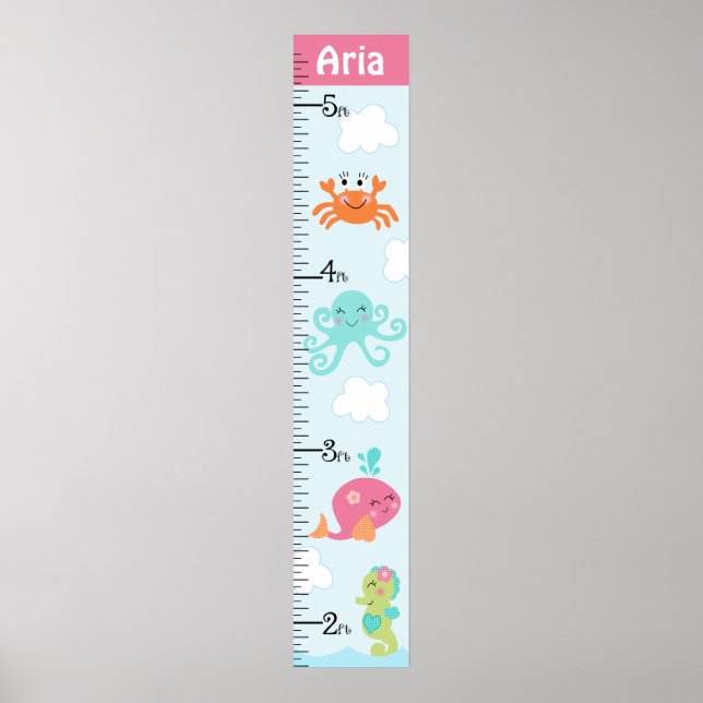 Under the Sea/Girls Growth Chart Keep at 8x44! (Front)