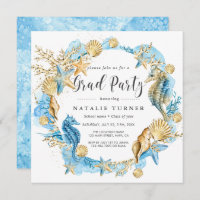 Under the Sea Graduation Party Invitation