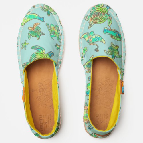 Under the Sea Graphic Marine Life Pattern Espadrilles