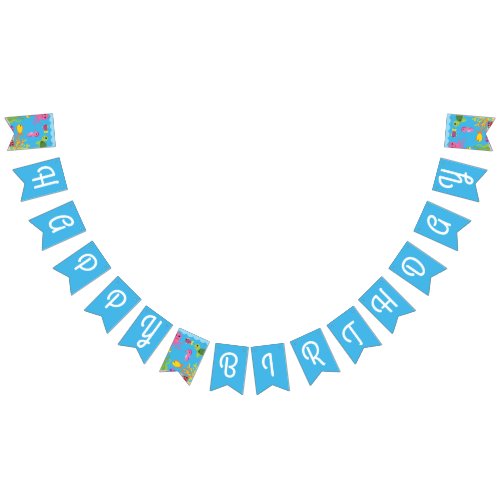 Under the Sea Happy Birthday Bunting Banner